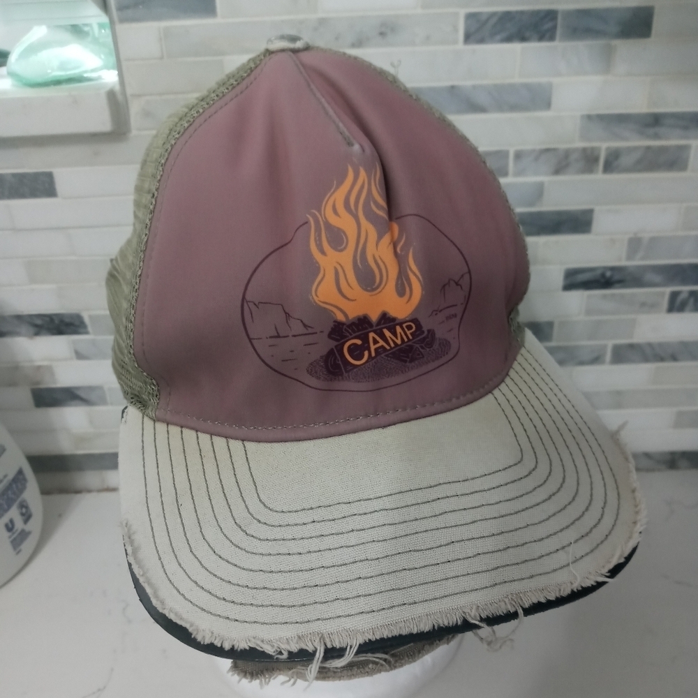 Prana Camp Distressed mesh Snapback Trucker hat cap